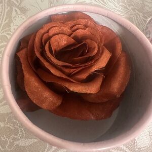 Floral Pink and Brown Decorative Box plus blush